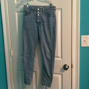Loft button-fly jeans , size 6